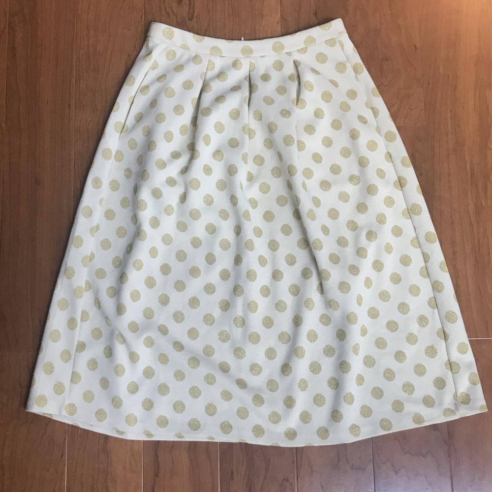 Boden Sparkle Spot Jacquard Skirt 6R